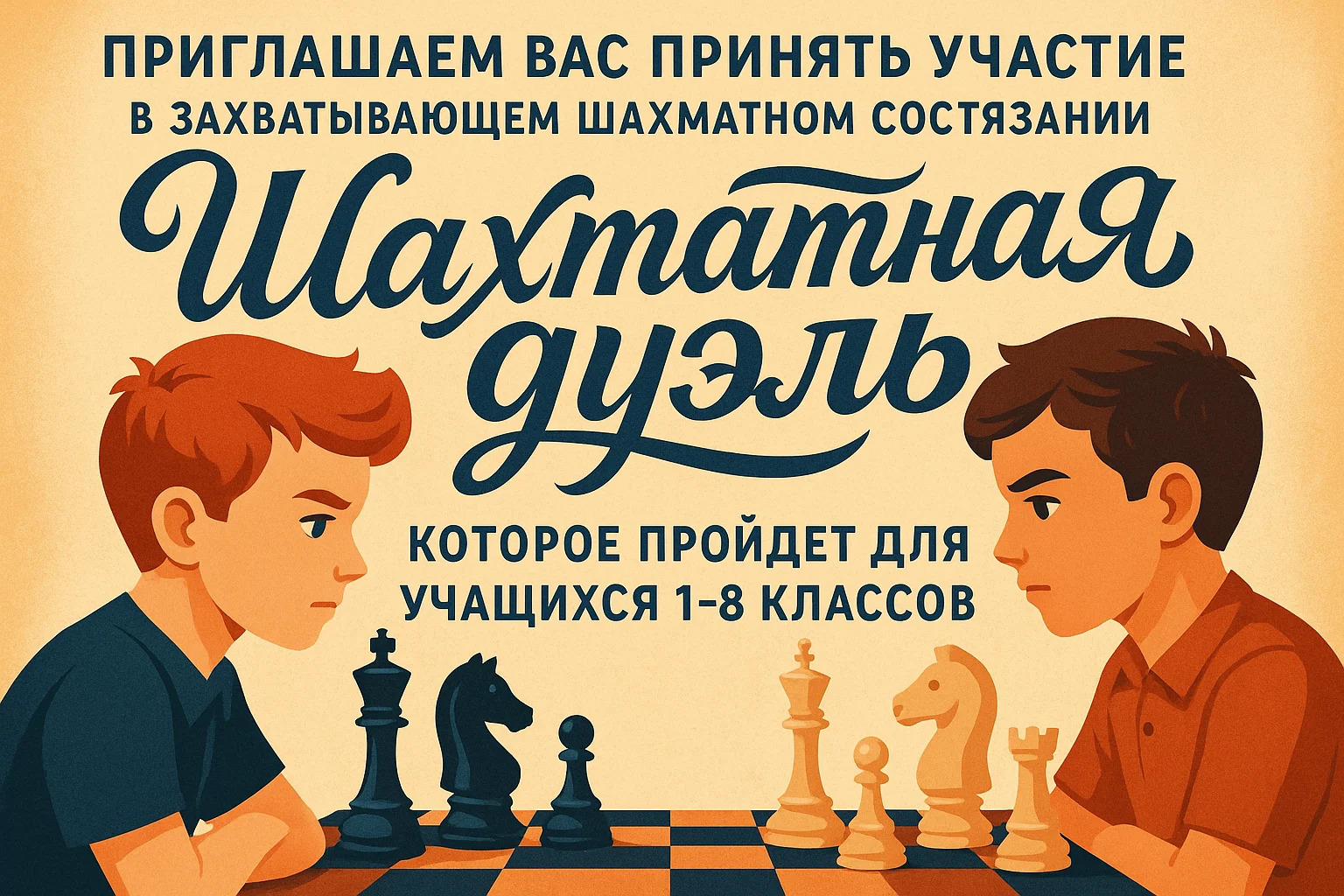 Шахматное состязание.